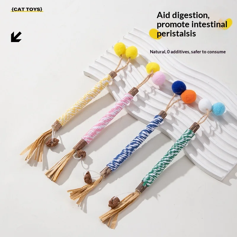 Juguete de hierba gatera y valeriana para masticar: bola - imagen 3
