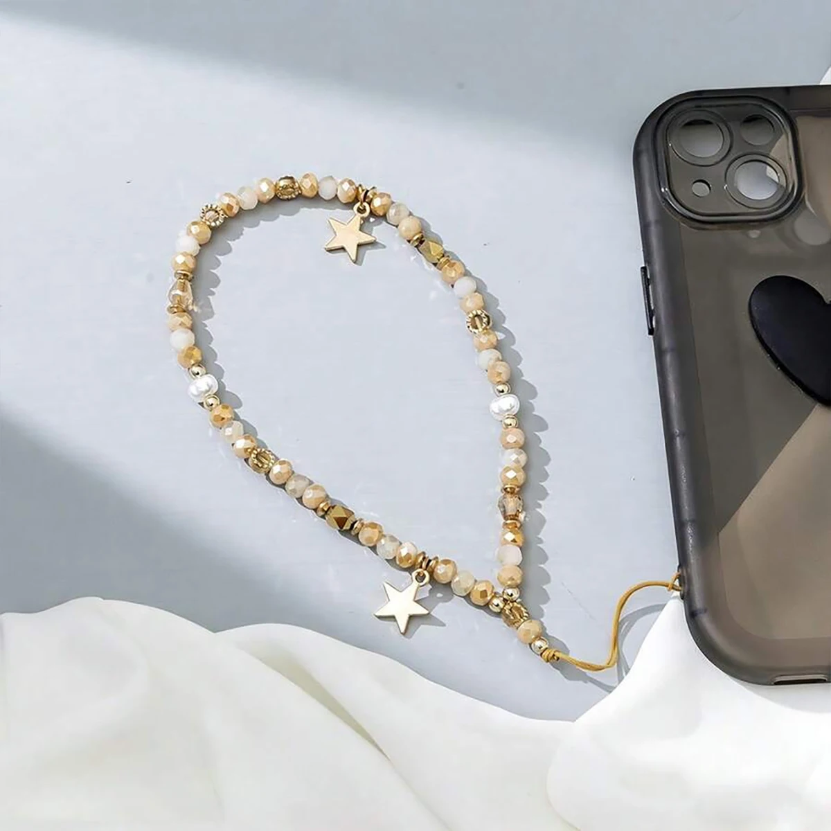 Cadena para teléfono con colgante estrella – Cordón accesorio moda - imagen 2