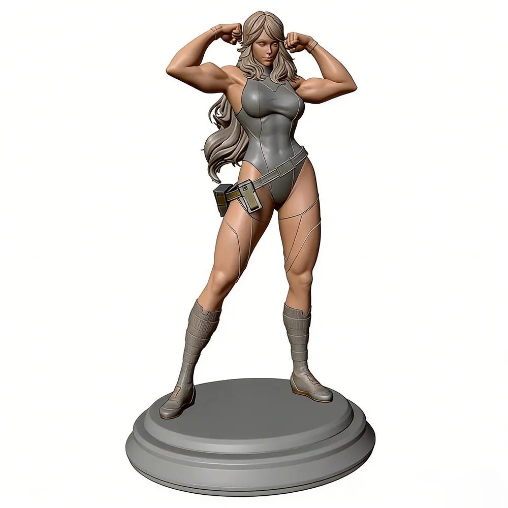 Figura de miniatura de resina sin pintar para montaje
