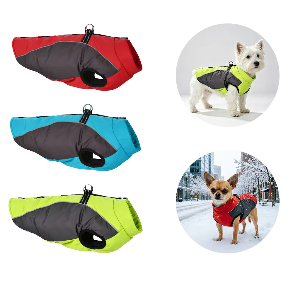 Chaleco cortavientos para perros Westie con reflectores y anillo D