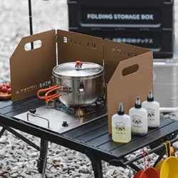 Olla de acero inoxidable para acampar ligera con bolsa de transporte