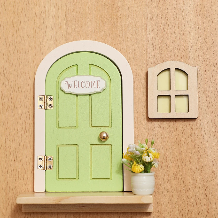 Conjunto de adornos de madera para decoración