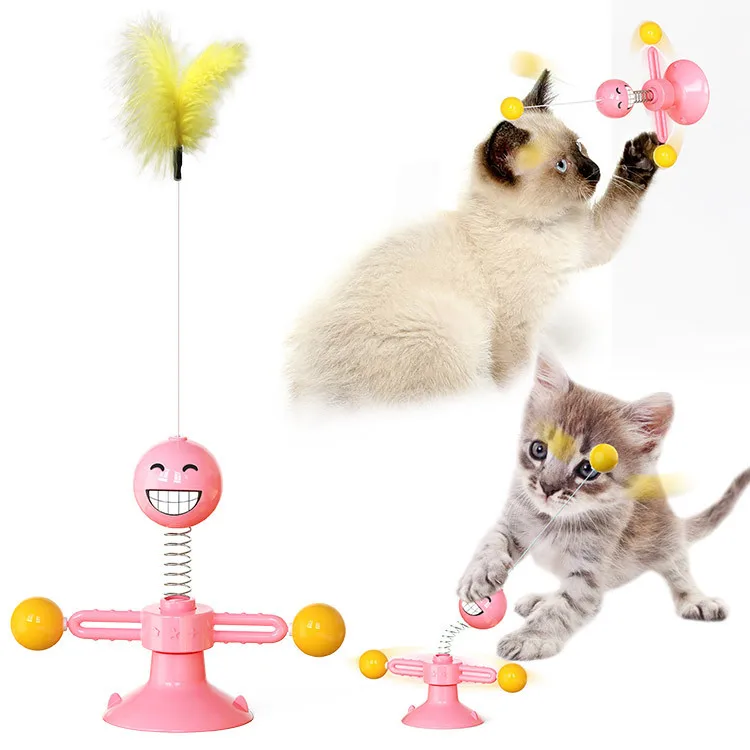 Varita interactiva con plumas y ventosa para gatos: juguete - imagen 5