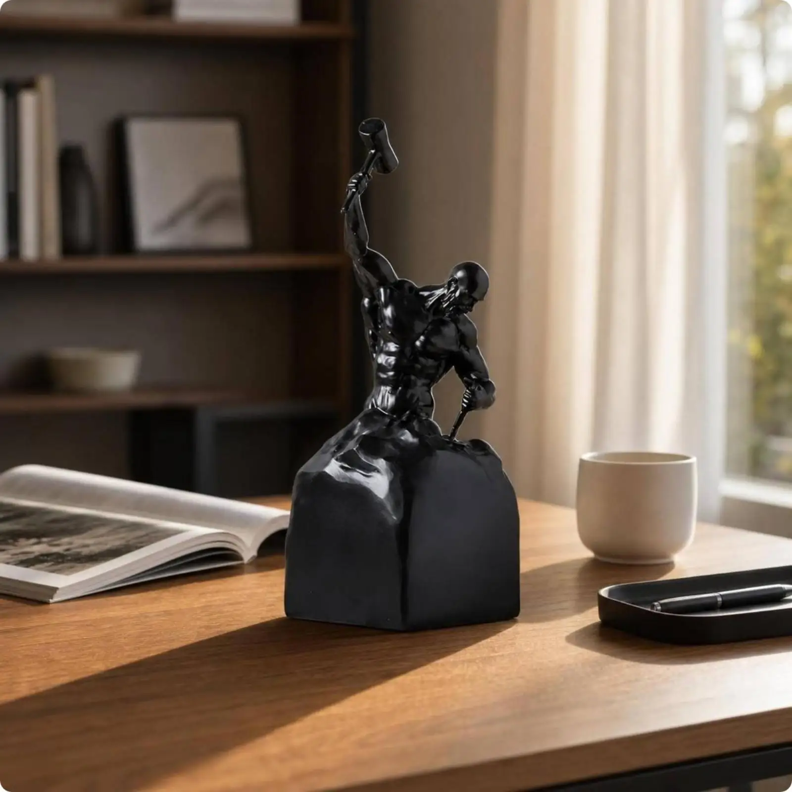 Escultura decorativa de figura humana para escritorio o estantería - imagen 5