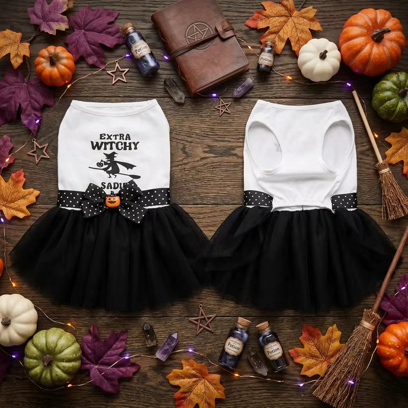 Disfraz Halloween tutú calabaza para perros y gatos pequeños - imagen 5