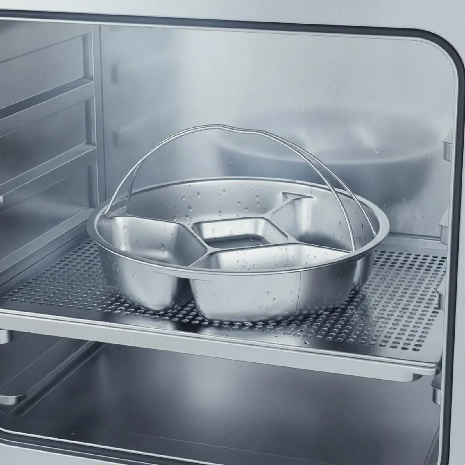 Plato de vaporización para cocinar al vapor comida de gato y perro - imagen 4