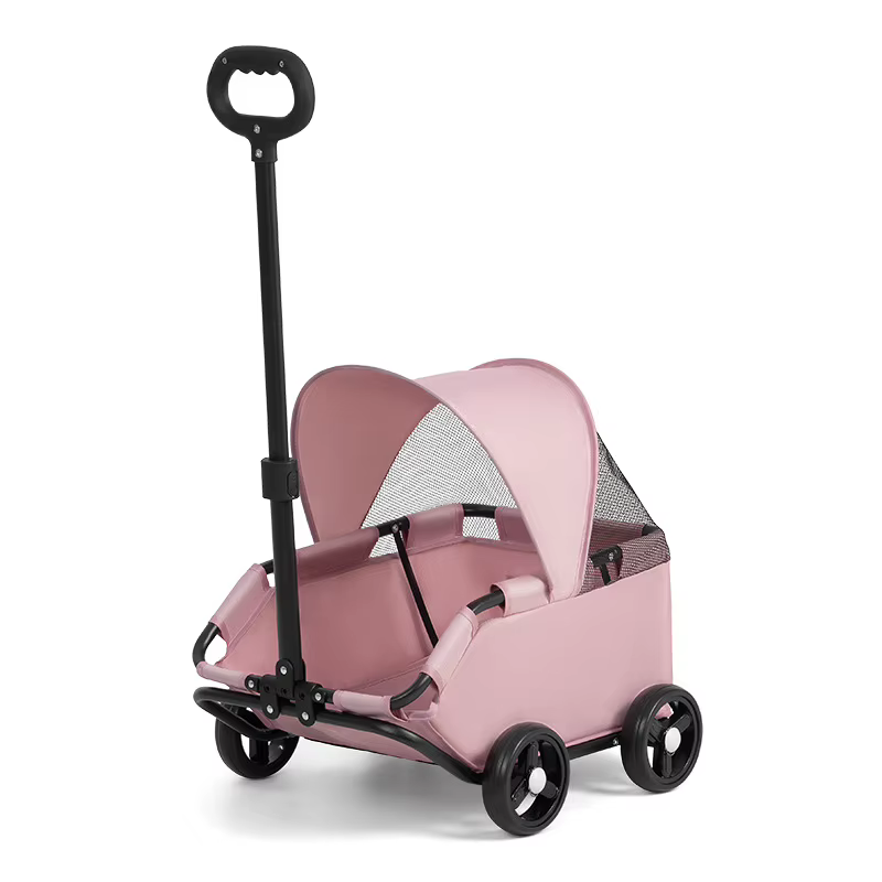 Carrito de paseo plegable y ligero para perros pequeños y gatos - imagen 5