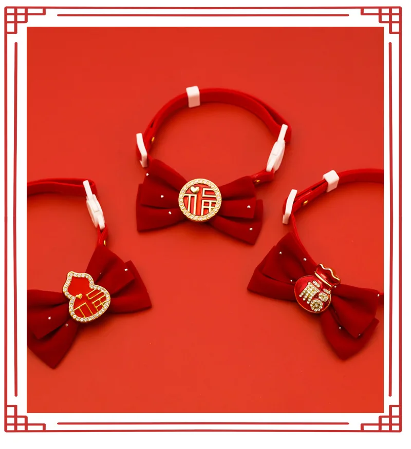 Collar festivo en mascota