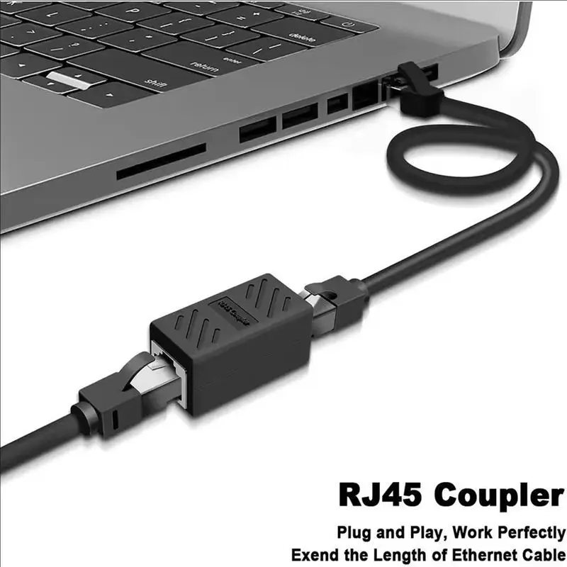 Acoplador Ethernet RJ45 Cat5/6/6a hembra a hembra, extensor - imagen 4
