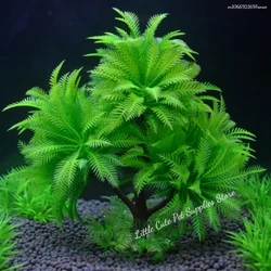 Planta decorativa artificial para acuario con hojas subacuáticas