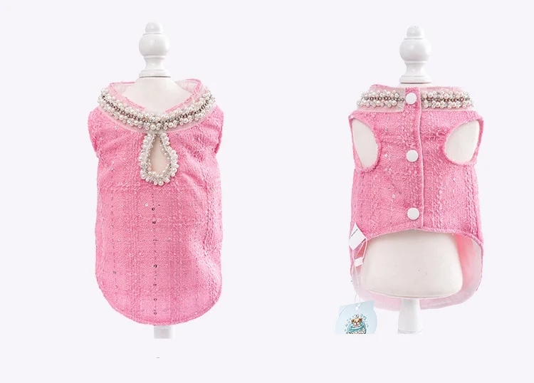 Vestido de tweed estilo princesa en tono cálido