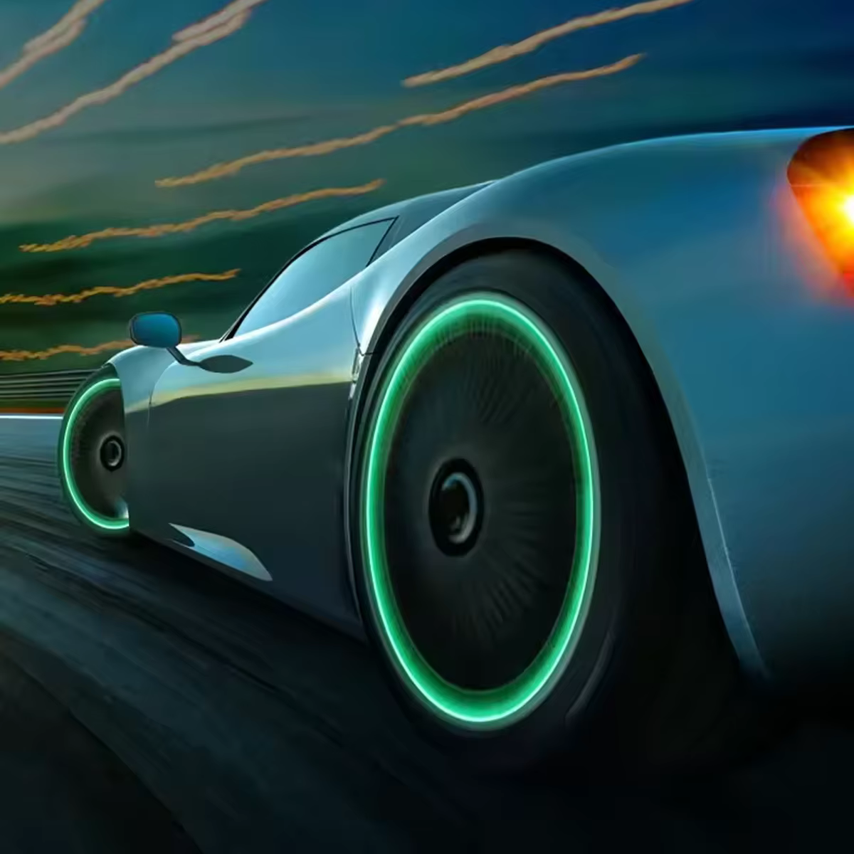 Tapas válvulas luminosas universales antipolvo para coche - imagen 3