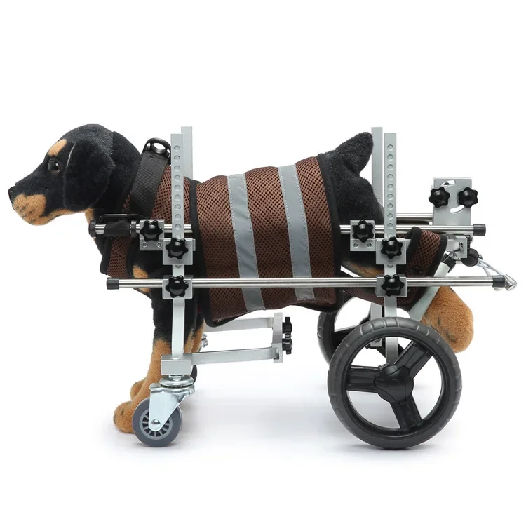 Cochecito de cuatro ruedas para perro discapacitado