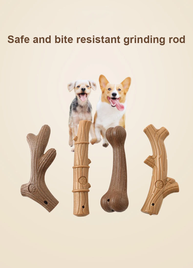 Hueso de bambú masticable para perro