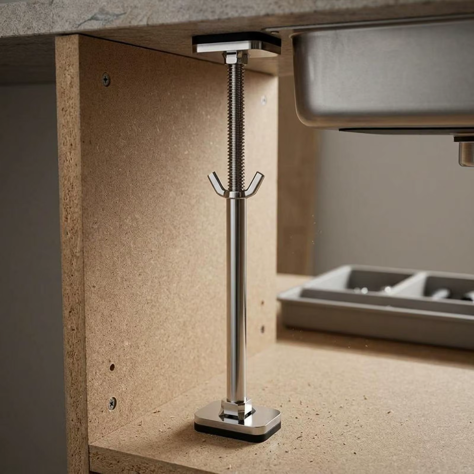 Soporte Bajo Encimera para Fregadero de Cocina – Acero Inoxidable - imagen 5