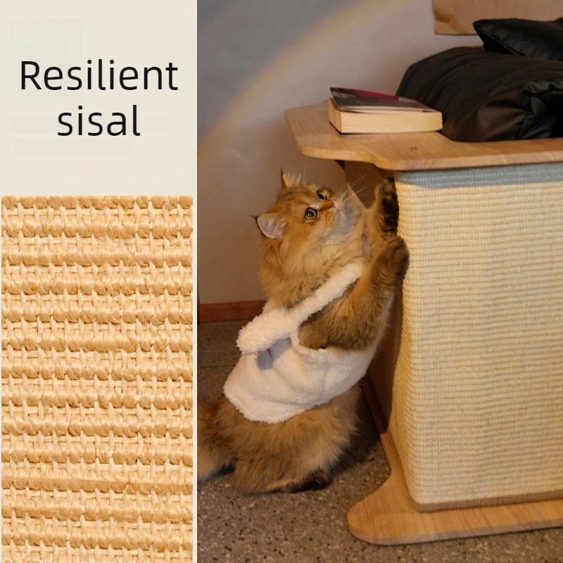 Protector de sofá para gatos con rascador de sisal y mesa lateral - imagen 2