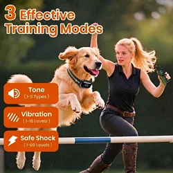 Collar antiladridos automático 2 en 1 para perros impermeable