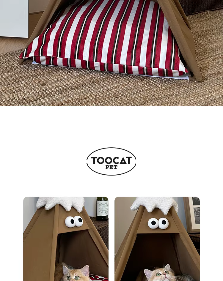 Nido para gatos en un rincón del hogar