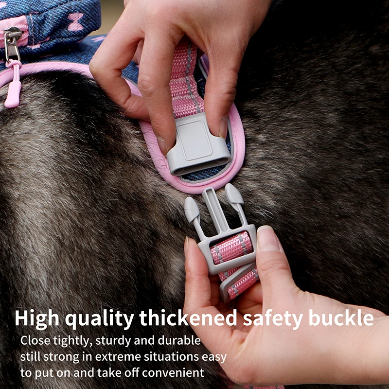 Arnés antiescape para perro con mochila y chaleco reflectante - imagen 5