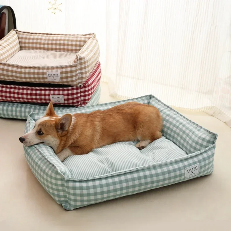 Cama sofá interior para gatos, perros pequeños y medianos
