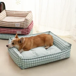 Cama sofá interior para gatos, perros pequeños y medianos
