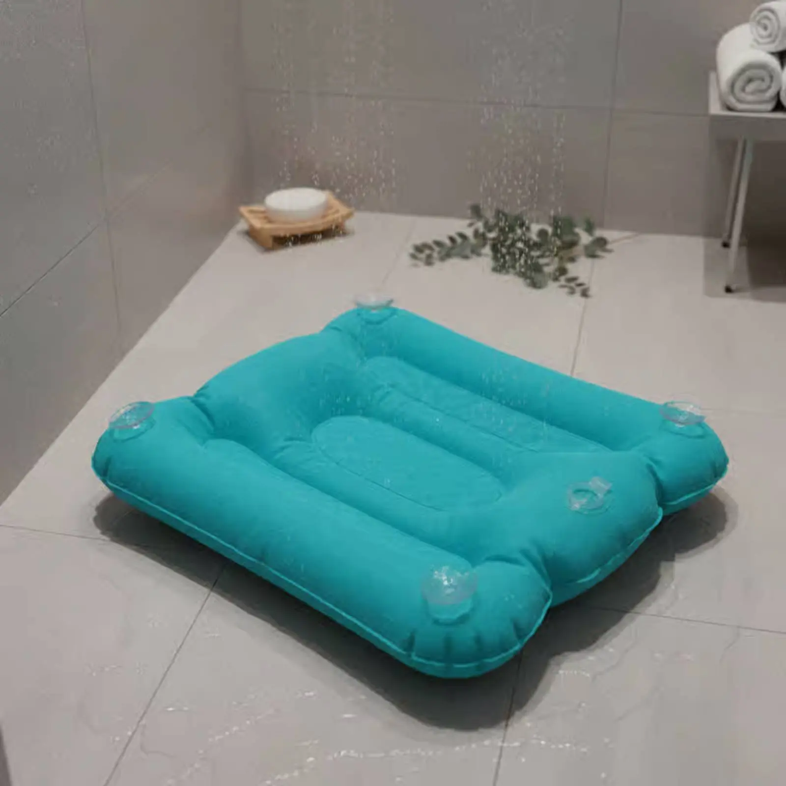 Almohadilla para bañera con succión: asiento inflable gatos y perros - imagen 5