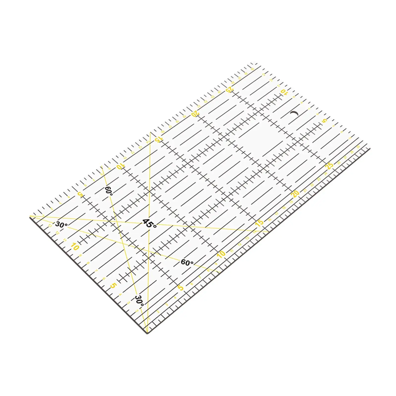 Regla Rectangular de Acrílico para Quilting y Cortar Tela - imagen 2