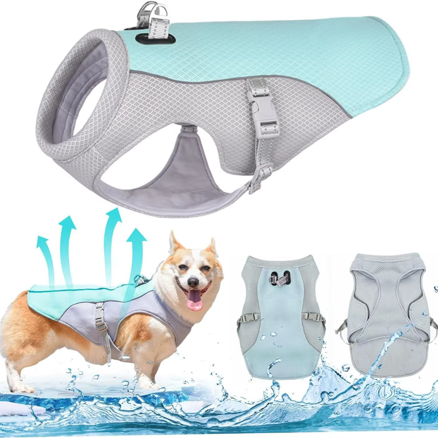 Ropa de verano para perros, manga corta transpirable y ligera - imagen 4