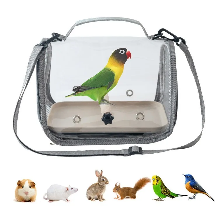 Bolsa de viaje portátil transpirable para pájaros y hámsteres