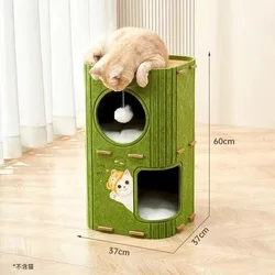 Árbol rascador nido para gatos de varios niveles con agujeros