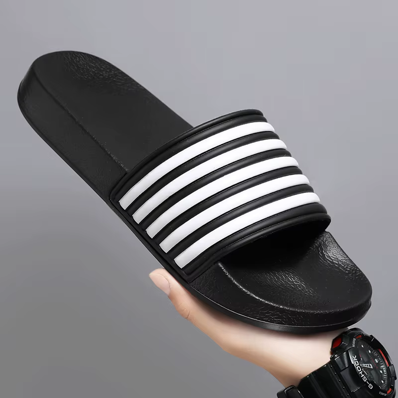 Pantuflas de verano para hombre, suaves y cómodas, planas tipo sandalia