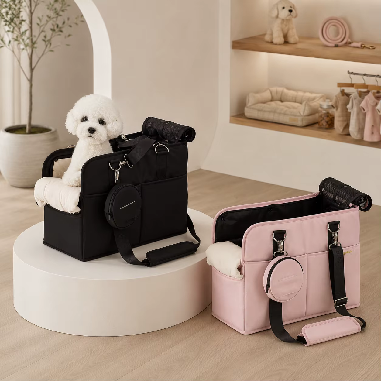 Bolsa de transporte grande para gatos y perros, para coche - imagen 4