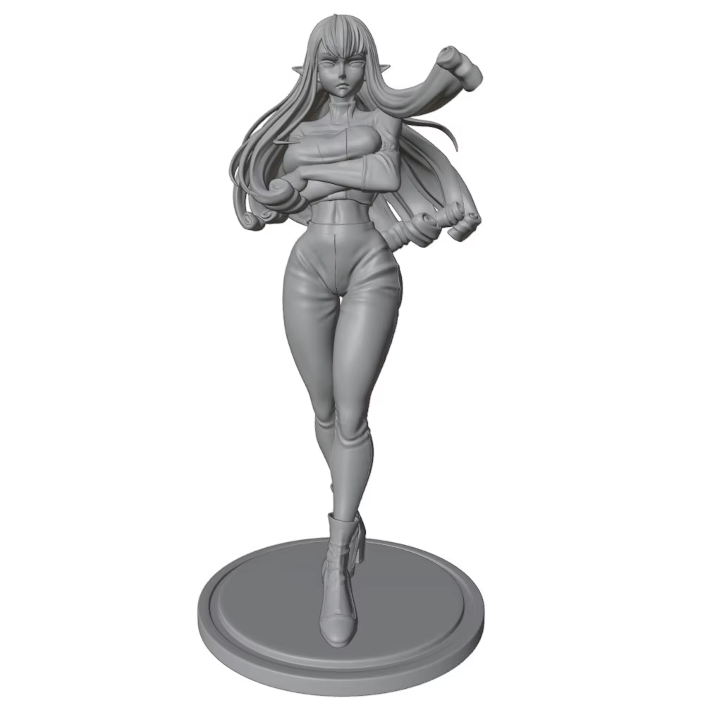 Kit Figura Resina 1/24 Impresa en 3D – Modelo Mujer DIY sin Montar 75mm - imagen 5