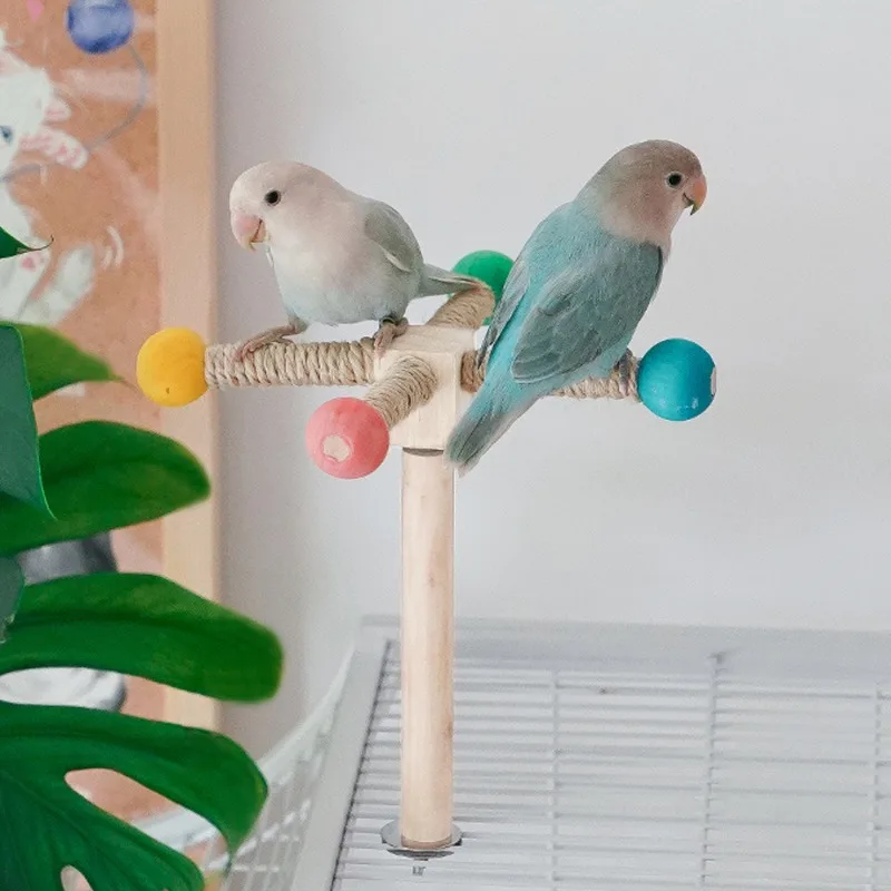 Juguete para aves en jaula