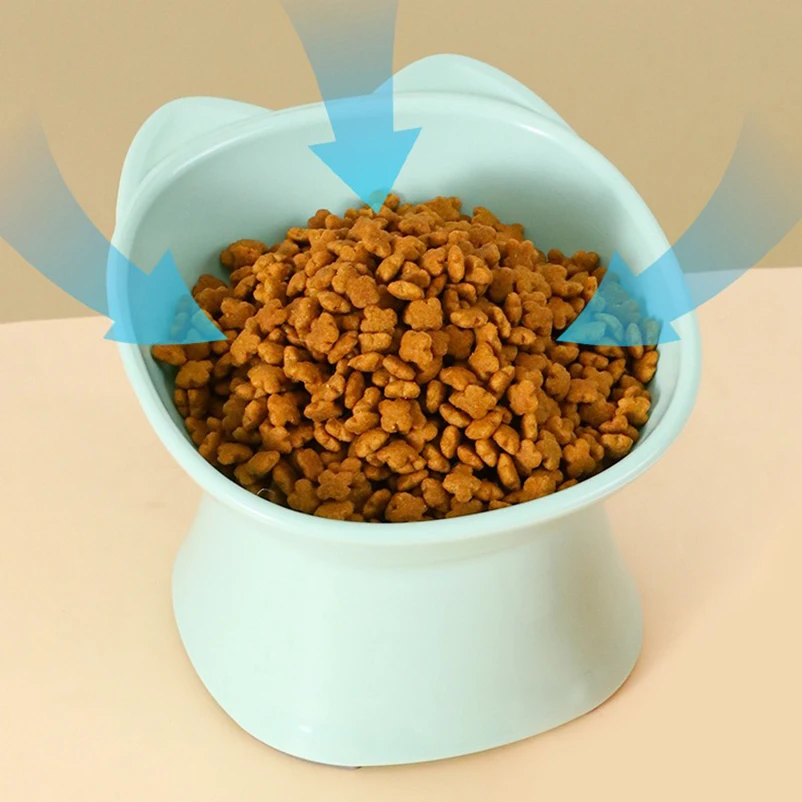 Cuenco para gatos en uso con comida