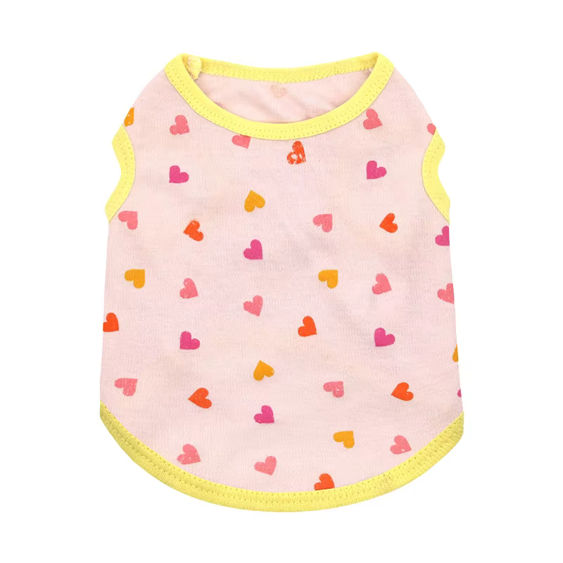 Camiseta de algodón con corazón para perro pequeño - imagen 5