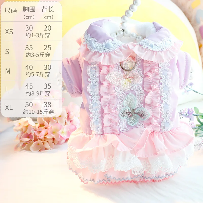 Vestido de Invierno para Perros Pequeños – Algodón Grueso con Mariposas - imagen 5