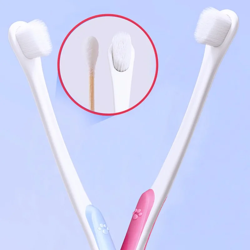 Cepillo dental suave para perros y gatos: limpieza bucal diaria