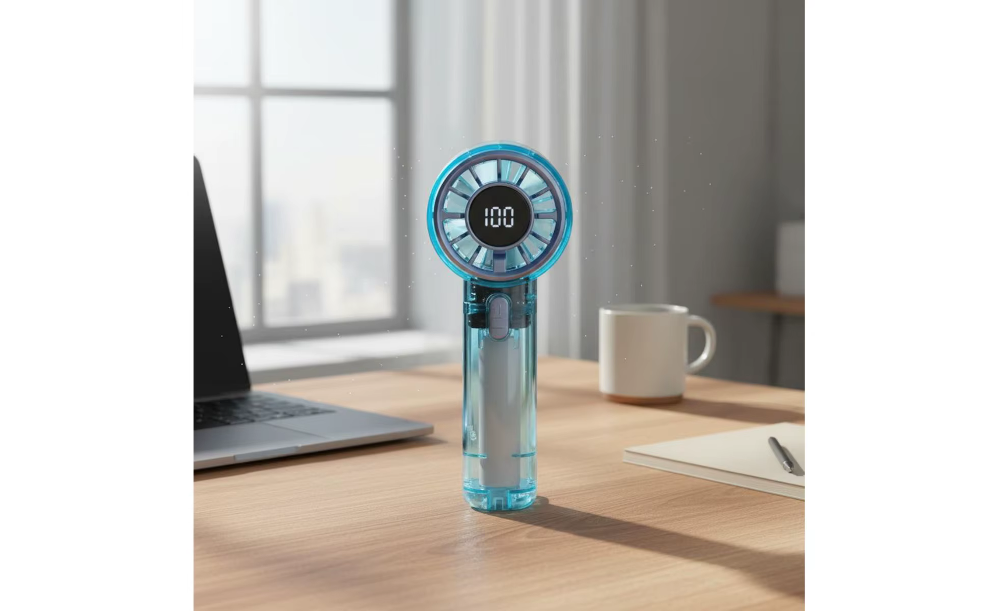 Pantalla con indicador de batería y potencia