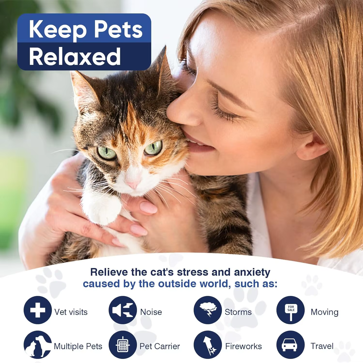 Collar confort anti-ansiedad para gatos – Elástico e impermeable - imagen 4