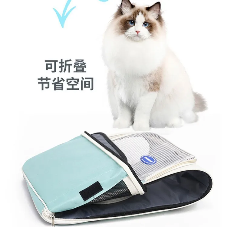 Mochila porta mascotas transpirable para gatos, gran capacidad exterior - imagen 4
