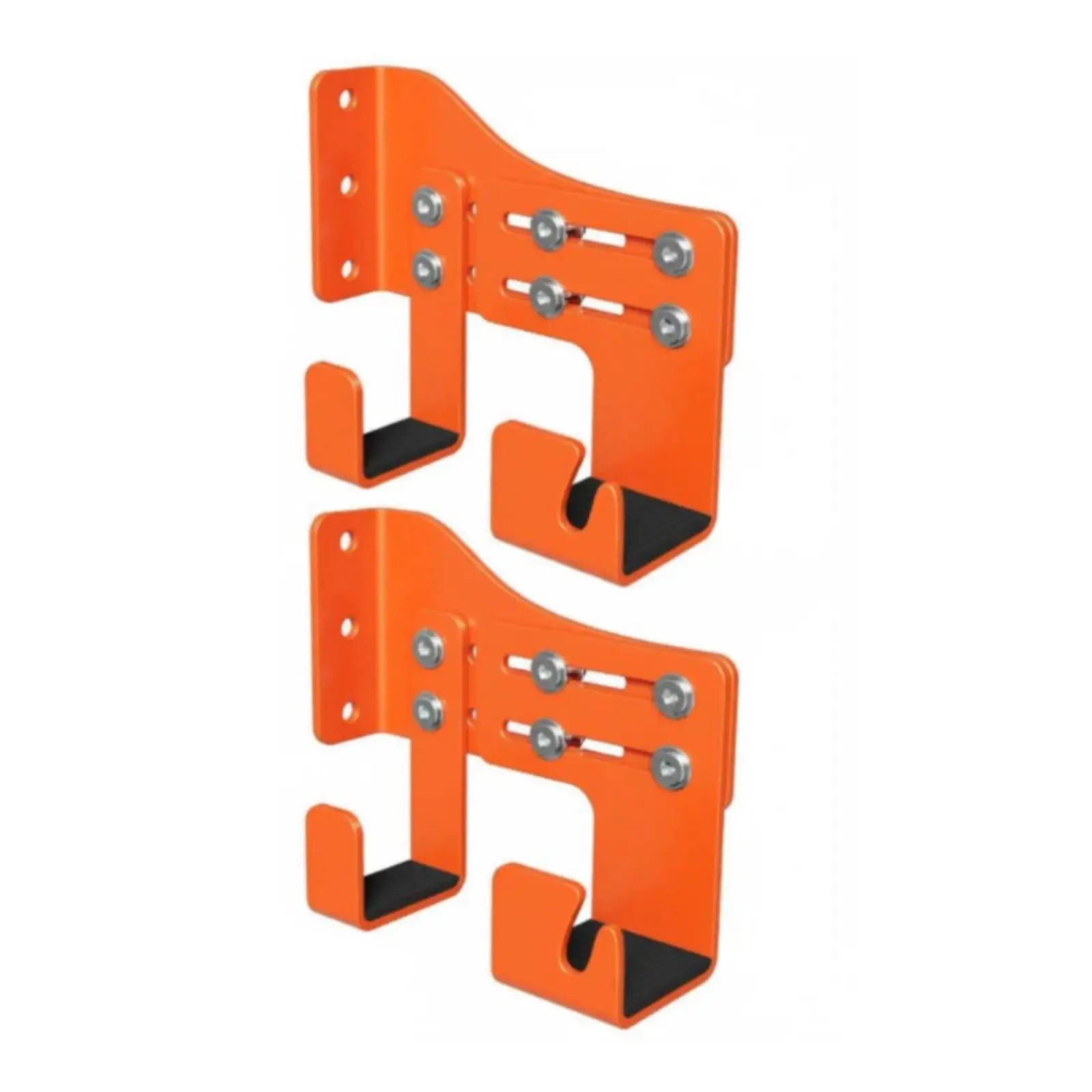 Soporte pared para herramientas de carpintería – Juego 2 ganchos ajustables para garaje - imagen 2