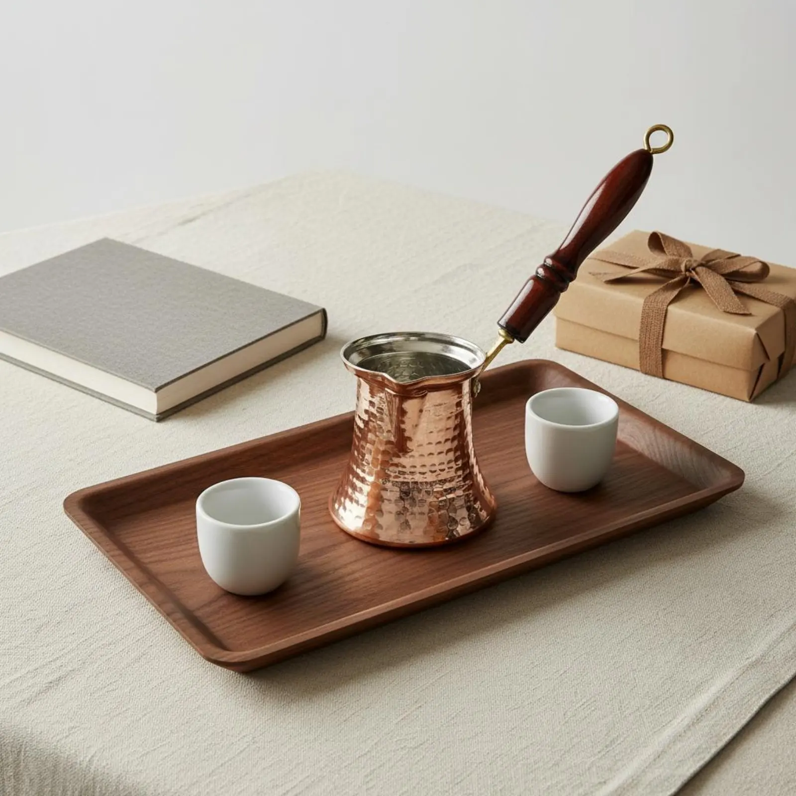 Cafetera turca tradicional de cobre, cezve resistente al óxido - imagen 3