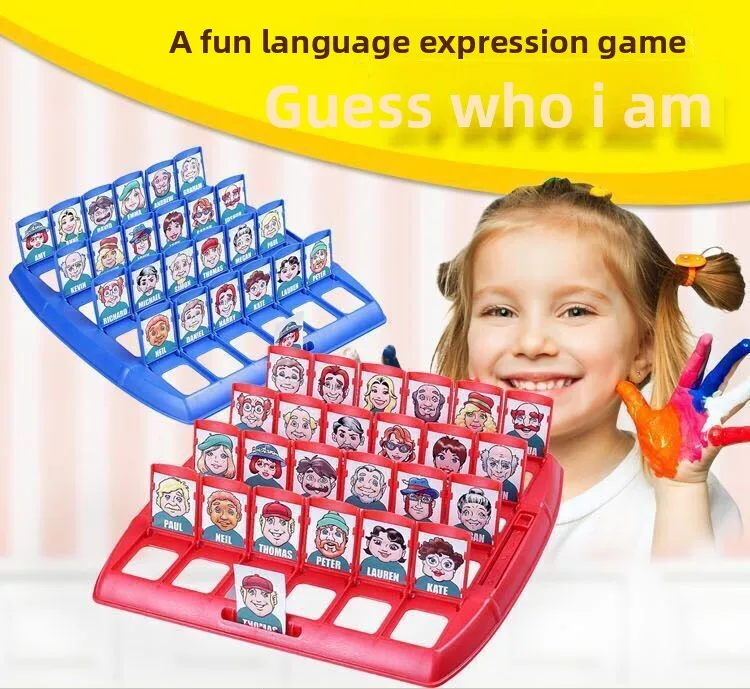 Juego de deducción lógica con tarjetas de personajes