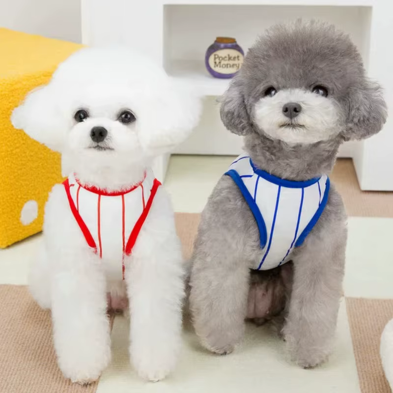 Chaleco deportivo a rayas con números para perros y gatos - imagen 3