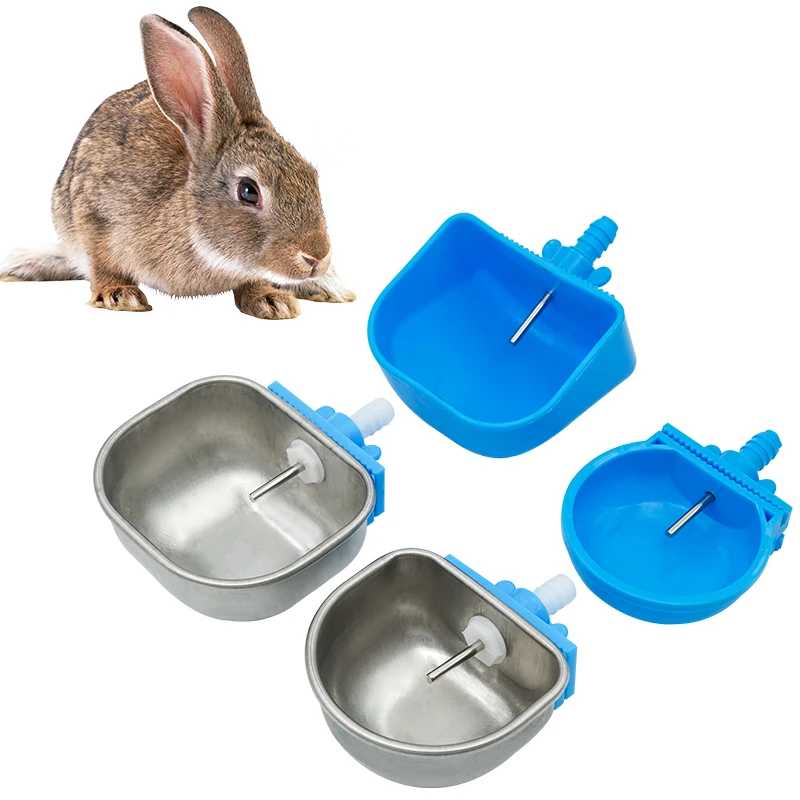 Cuenco de agua para conejos JIECARE vista frontal
