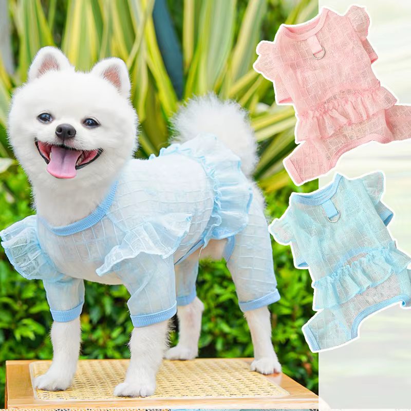 Sudadera con encaje para perros y gatos – Overol transpirable - imagen 2