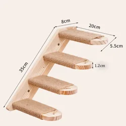 Repisa de Pared para Gatos – Plataforma con Vistas a la Ventana en Madera