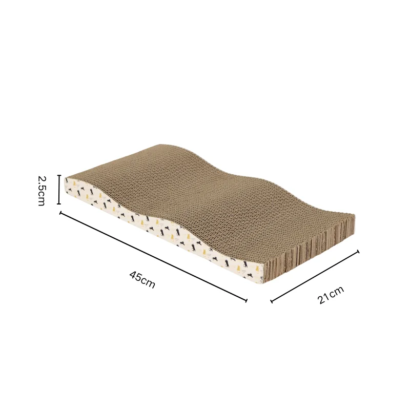 Rascadores para Gatos, Tabla de Cartón para Rascar, Almohadillas Duraderas de Papel Corrugado para Afilar Garras, Sofá para Mascotas, Accesorios para Gatitos detalle de textura