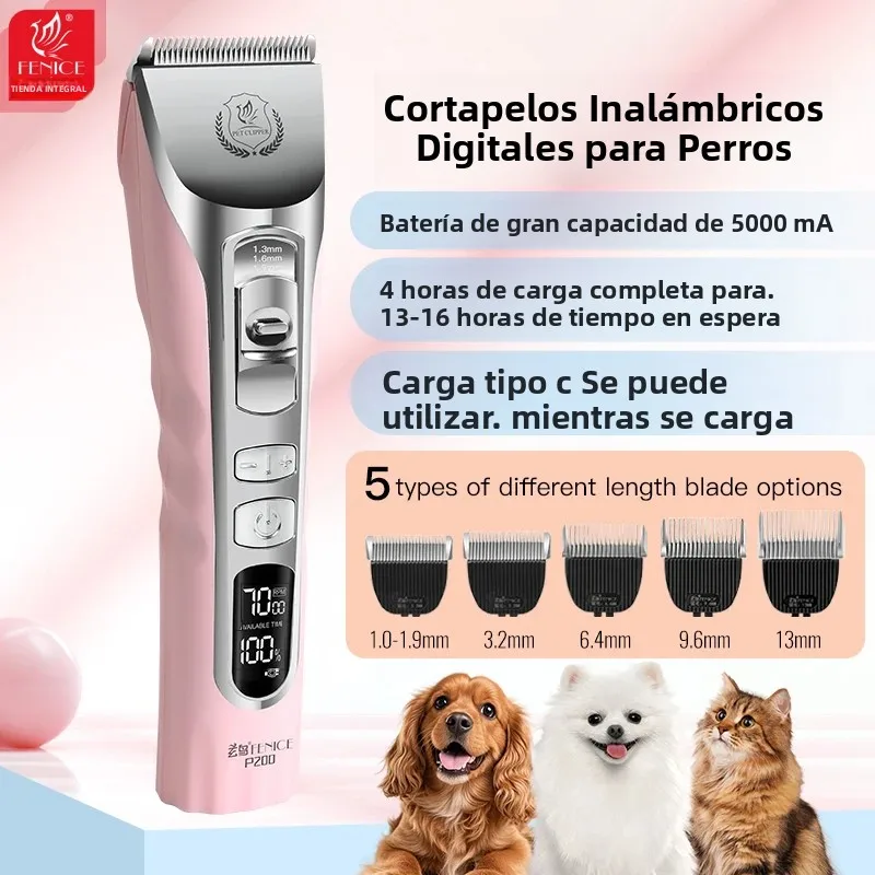 Cortapelos inalámbrico profesional para perros y gatos Fenice - imagen 3